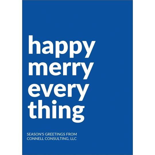 Happy Merry Everything Flat Holiday Cards